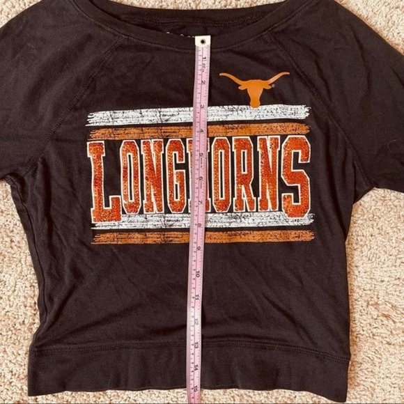 5th & Ocean Girls Texas Longhorns Sequined Long Sleeve T-Shirt Size 10 - Picture 9 of 9